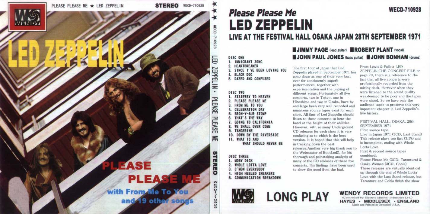 洋楽 LED ZEPPELIN PLEASE PLEASE ME Led Zeppelin: Please Please Me (Empress Valley Supreme Disc